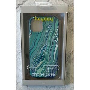 Heyday Iphone13 Phone‎ Case Blue Green White Swirl Like Pattern New In Box